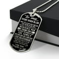 thumbnail image 3 of To my Future Father-In-Law, Dad Dog Tag, Gift For Father's Day From Daughter-In-Law - Graphic Military Dog Tag Necklace (Optional Personalized Engraving), 3 of 5