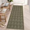 thumbnail image 2 of FairOnly 2'x6' Brown Runner Rugs for Hallway Textured Braided Print Machine Washable Non Slip Entryway Rug Runner Rugs for Laundry Throw Rug, 2 of 7