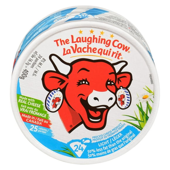 The Laughing Cow, Light, Spreadable Cheese 24P, 24 Portions, 400 g