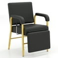 thumbnail image 5 of Adjustable Heavy Duty Reclining Shampoo Chair with Leg Support Salon Beauty Spa for Barber Shop(Black+Gold), 5 of 16