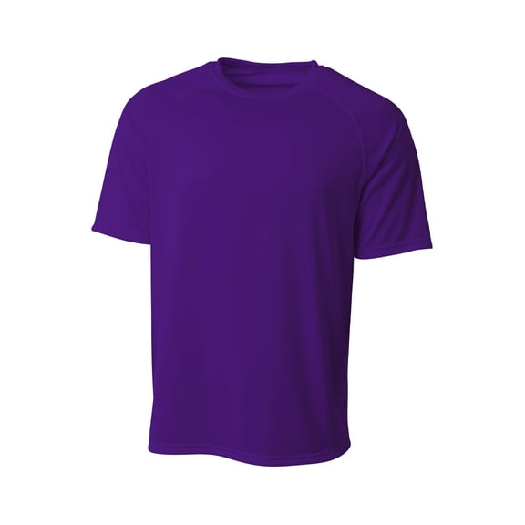 A4 N3393 Mens SureColor Short Sleeve Cationic Tee - Purple - XL