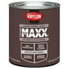 Krylon COVERMAXX Acrylic Latex Enamel, Gloss, Leather Brown, 1 Quart