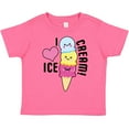 thumbnail image 3 of Inktastic I Love Ice Cream with Cute Ice Cream Cone Boys or Girls Toddler T-Shirt, 3 of 5