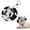 C, variant on Round Pet Hat Bucket Hats for Dogs Summer Round Brim Pet Hat with Ear Holes & Neck Strap Adjustable Outdoor Climbing Sun Visor Hat Sunshade Strangulation Cap for Small Medium Cats Dogs K
