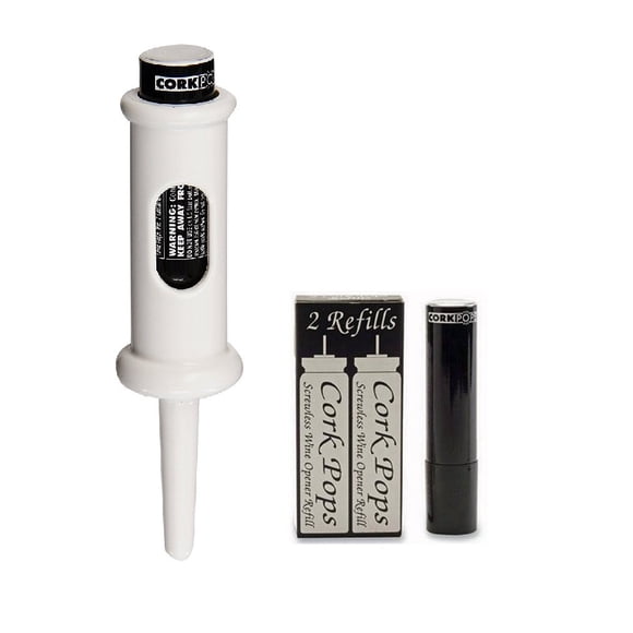 Abridor de botellas de vino Cork Pops Original, fácil de quitar