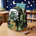 thumbnail image 4 of Xixirimido Cartoon Crocodile Truck Camo Print Kids School Bag 17" Backpack for Boys & Girls Lightweight Large Capacity Bookbag for Elementary Middle High School Students, 4 of 8