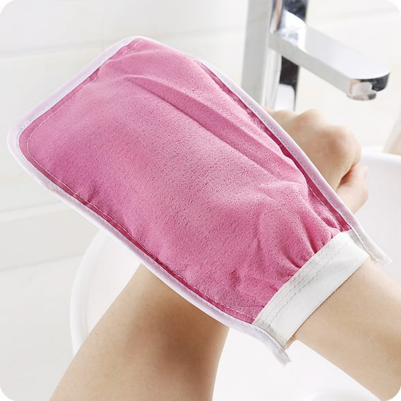 Cribun Spa Exfoliator Body Scrubber Glove, Dead Skin Remover, Double Sided Exfoliating Mitt, Offers Deep Detoxification and Healthy Soft Skin（random color）