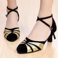 thumbnail image 4 of XIHAHA-zapatos de baile latino profesional para mujer, calzado de tacón alto para verano, zapatos de baile de salón de Tango, talla grande 34-41, 4 of 5