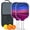 White-2, variant on Pickleball Paddles Set Of 2, Fiberglass Surface, Thunder, Speed Print, 4 Balls & Bag