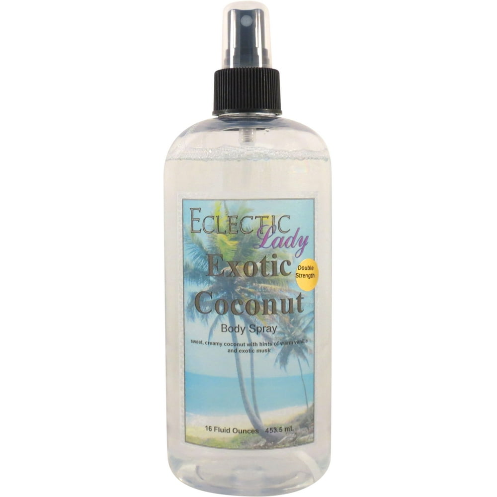 Exotic Coconut Body Spray (Double Strength), 16 ounces