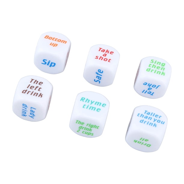 Dados Para Juegos De Beber, Dados De Plástico Para Beber De 1,0 Pulgadas, Grandes Para Recolectar