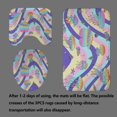 thumbnail image 4 of 4PCS Shower Curtain Sets with Rugs, Waterproof Fabric Shower Curtain, Checkered Checkerboard Disco Rainbow Flower Butterfly 70S Retro Cute Abstract Funky Boho Aesthetic Bathroom Decor, 4 of 7