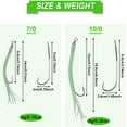thumbnail image 4 of Striped Bass Tube Lures Cod Rig Tube Teaser with Stainless Steel Hook Swivel, 4 of 6