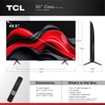 thumbnail image 3 of TCL 50” Class Q6 QLED 4K UHD HDR Smart Google TV (NEW 2024) - 50Q651G, 3 of 20