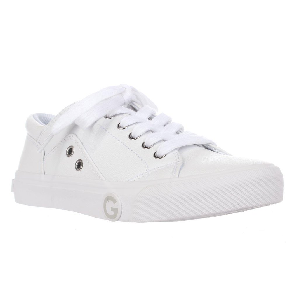 GUESS Womens G by GUESS Chai LowTop Fashion Sneakers, White
