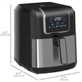 thumbnail image 3 of HOMCOM Air Fryer 1700W 6.9Qt with Digital Display Timer for Low Fat Cooking, 3 of 10
