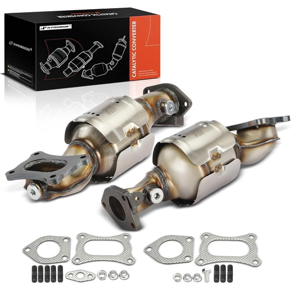 A-Premium Front 2-PC Catalytic Converter Kit Direct-Fit Compatible with Honda Accord 2008-2017, Pilot, Odyssey, Ridgeline, Crosstour & Acura MDX, RDX, TLX, TSX, TL, ZDX, RL, 3.5L 3.7L, EPA Compliant