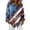 Blue, variant on Domzest Womens 250th Anniversary Usa Shirt Patriotic Long Sleeve V Neck Butoon Down Tshirt 4th Of July American Flag Elements Shirt Blue 2XL