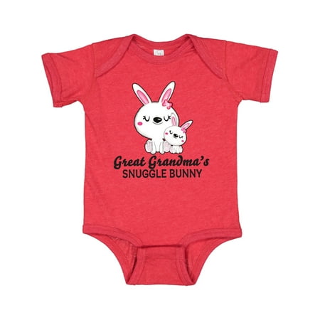 

Inktastic Great Grandmas Snuggle Bunny Easter Gift Baby Girl Bodysuit