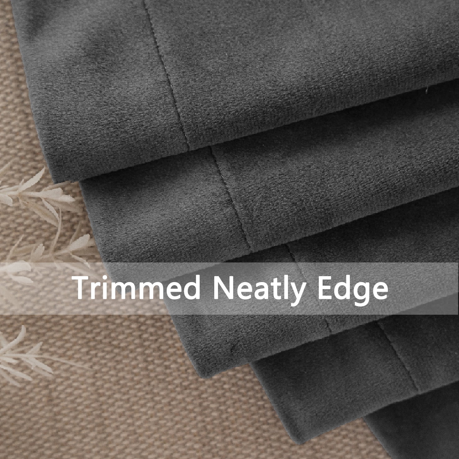 Back Tab Curtains, 2-Panel Set Rod Pocket & Pinch Pleat Design Light-Filtering & Thermal Insulation Ideal for Living Room, Bedroom & Office Windows