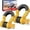 Yellow, variant on Nilight 2 Pack 3/4" D-Ring Shackle with 7/8" Screw Pin 41,887lbs Break Strength, Heavy Duty Off Road Recovery Shackle with Isolators Washers for Use with Tow Strap, Winch, Off-Road Truck Vehicle
