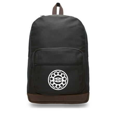 Doctor Strange Eye Teardrop Backpack with Leather Bottom Accents, Black &