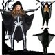 thumbnail image 2 of Disfraz De Cosplay Para Niños GIRLSOCKS , Vestido De Fiesta De Murciélago Negro , De Halloween , Nuevo Mono De Anime, 2 of 4