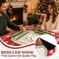 thumbnail image 3 of Christmas Mahjong Mat 31.5"x31.5", Mah Jongg Mat, Mah Jong Mat, Plaid Stocking Wreath Noise‑Dampening Pad, Mahjong Gift for Family Holiday Parties, 3 of 7
