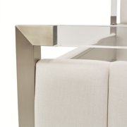 Penthouse Queen Short Panel Bed - Frosted Linen
