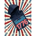 thumbnail image 3 of Estimated 1776 Cartoon Banner Hoodie Women -Image by Shutterstock, Female XX-Large, 3 of 4