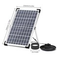 thumbnail image 3 of 10W Solar Fountain Pump for Bird Bath with 9 Nozzles Solar Powered Water Fountain Pump, 3 of 7