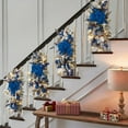 thumbnail image 4 of Guirlande de Noël pour Escaliers, Porte, Cheminée, Fenêtre, Décoration de Noël Intérieure Extérieure Rouge, 4 of 5