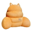thumbnail image 2 of Cojín de respaldo Cojín de silla con reposabrazos Cojín de cintura para la comodidad de la cama Respaldo de felpa Amarillo, 2 of 9