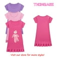 thumbnail image 3 of Kids Cartoon Ninja Kidz Nightgown for Girls – Soft Pajama Dress – Comfortable Sleepwear with Ruffle Hem, 3 of 3