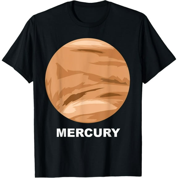 Solar System Group Costumes - Giant Planet Mercury Costume T-Shirt men and women can wear, black, white, gifts