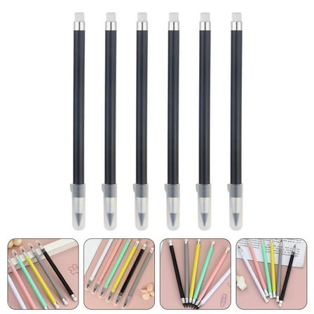NICEMAL 6Pcs Erasable Study Pencil Inkless Painting Pencils Non Sharpening Pencils