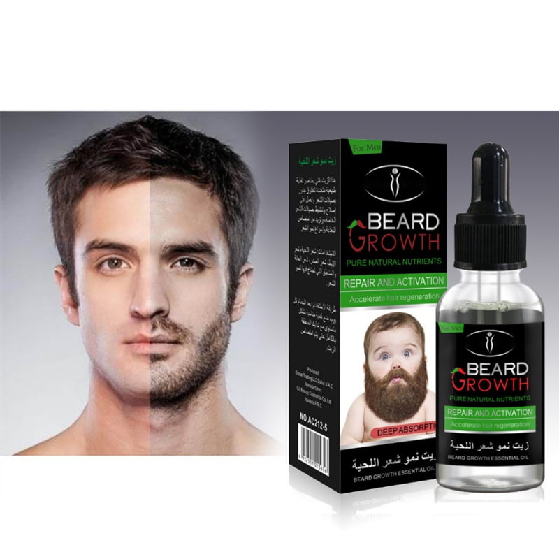 Men's Facial Beard Growth Essential Oil Essence Beard Growth Liquid ...