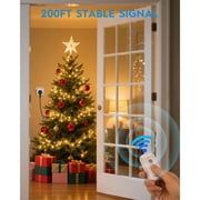 Syantek Remote Control Outlet, Wireless Light Switch Kit, 15A/1875W, 100ft Range, Compatible with Non-Smart Systems, for Lamps and Appliances