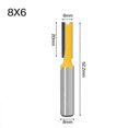 thumbnail image 1 of 1pc 8mm Shank Flush Trim Router Bit Straight Router Bit Shank Bottom Wood Cleaning Bit Clean Milling Cutter Woodworking Tools, 1 of 5