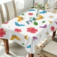 thumbnail image 4 of Colorful Butterfly Rectangle Tablecloth, Dust Proof Anti Wrinkle Wipeable Table Cloth Tabletop foration of Dinner Kitchen Wedding Holiday Party 60"x108" Decor Gift, 4 of 7