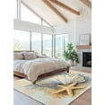 thumbnail image 2 of Ocean Shell Coral Area Rug for Bedroom 2.7x5 Ft Starfish Coastal Vintage Super Soft fuzzy Throw Rug Non-Slip Fluffy Plush Indoor Floor Carpet for Living Room Nursery Home Decor, 2 of 8