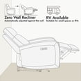 thumbnail image 6 of CHITA Electric Power Recliner, Zero Wall Hugger Recliners RV Recliners for Small Space Living Room, Faux Leather Single Sofa Chair with Adjustable Headrest USB&Type-C Charge, 6 of 6