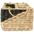 thumbnail image 2 of Zenna Home Rectangular Decorative Storage Basket with Dividers, Made of Handwoven Water Hyacinth, 2 of 8