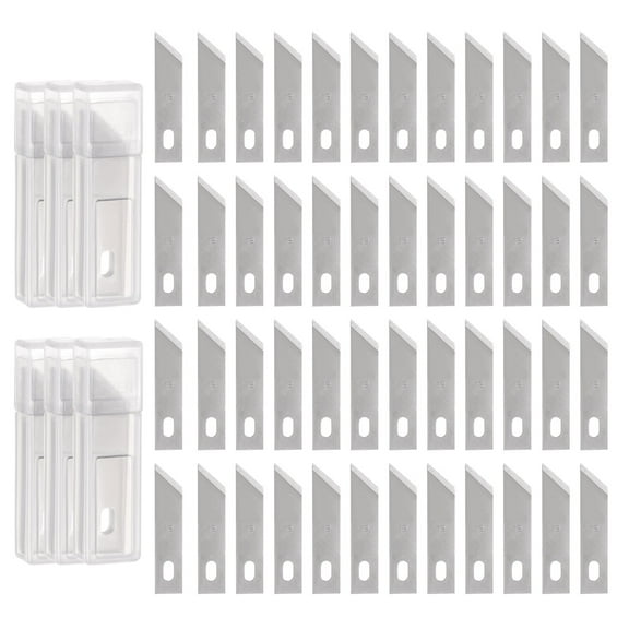 Uxcell Exacto Knife Blades #19 Hobby Knife Blades Precision Exacto Blades Hobby Knife Blade Refills 60 Pack
