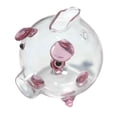 thumbnail image 1 of Hucha de cerdo de vidrio transparente, escultura de cerdo, botella de almacenamiento, banco de dinero para niños, 1 of 9