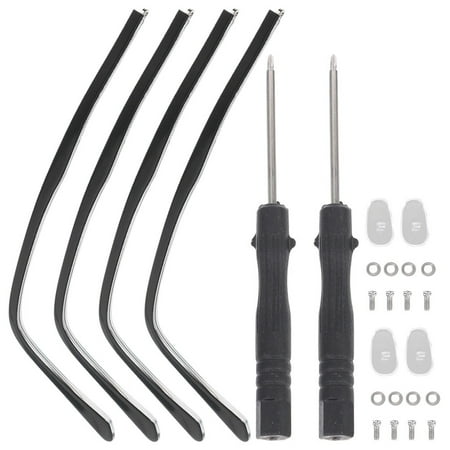 

2 Sets of Eyeglasses Arm Legs Replacement Metal Eyeglasses Temples Universal Glasses Arm Legs