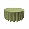 thumbnail image 3 of TCpop108R-SageDrkP39 LA Linen Nappe en Popeline de Polyester, Sauge Foncée - 108 Po. Ronde, 3 of 3