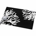 2x3 Black Coral Small Area Rug for Entryway, Washable Non Slip Low Pile ...