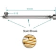 thumbnail image 2 of Brushed Nickel Shower Heads Combo with Two Spray Settings Fixed Shower Head and Two Spray Settings Handheld Shower Head with 10 in Adjustable Shower Arm Extension, 2 of 7