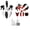 Red, variant on Complete Dirt Bike Fairing and Graphics Kit for KLX110, KX65, DRZ110, RM65 | Plastic Body Panels with Fenders, Tank Covers & Decals & Mounting Bolts